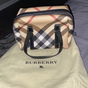 100% Authentic - Burberry Boston Bag Nova Check Canvas Mini